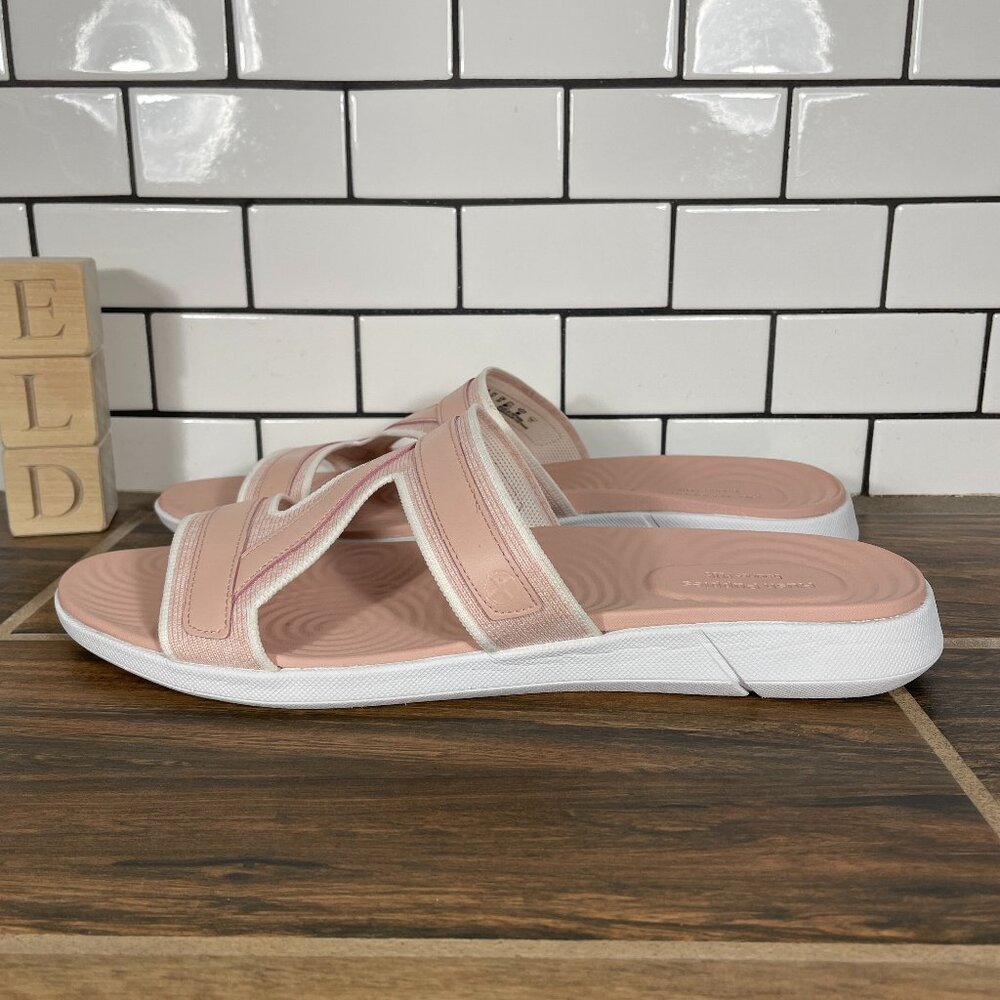 Hush Puppies Willa Knit Slide Shoes Womens Size 12 Pale Rose Bounce Plus Sandals